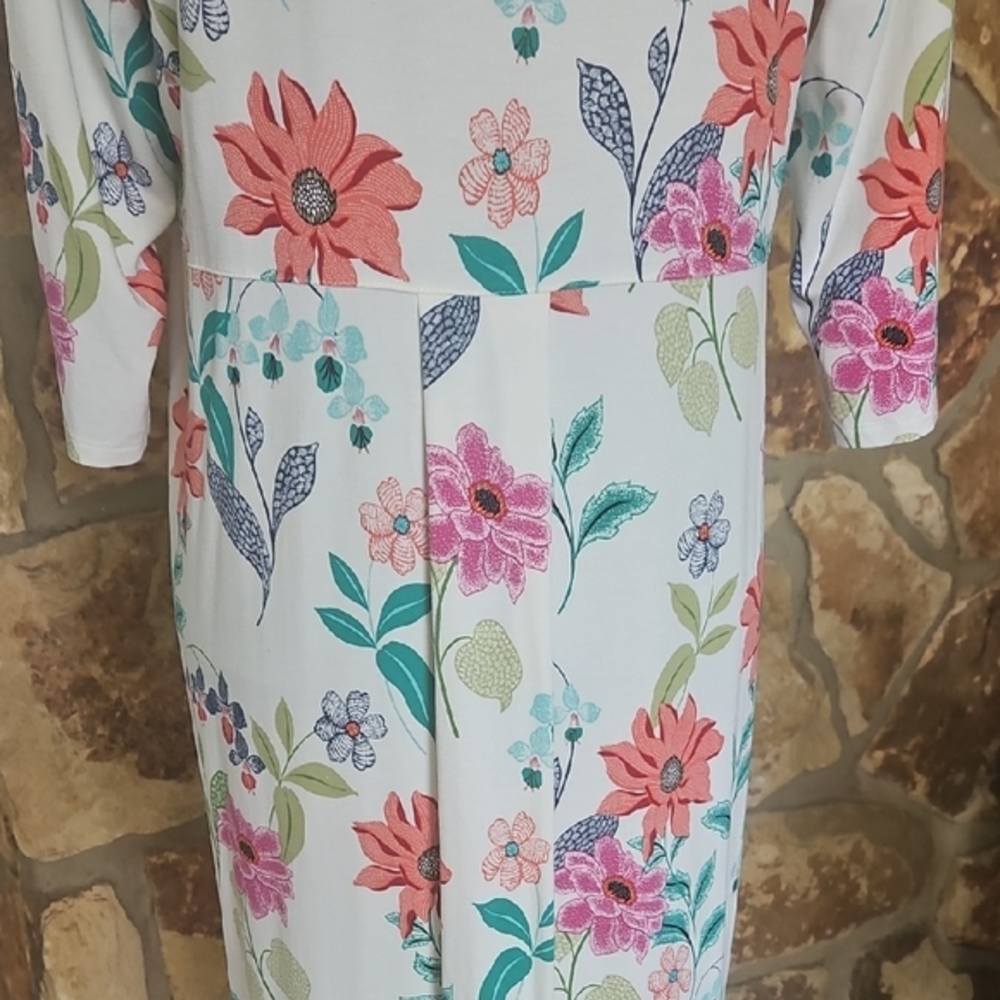 J.Jill Floral Print Lightweight Dress Sz M - Picture 6 of 12